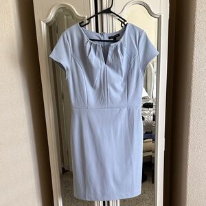 NWT- Banana Republic Light Blue Cap Sleeve Sheath Dress